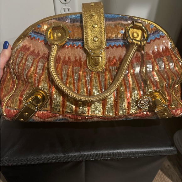 Blumarine sequin one of a kind hand bag - Picture 2 of 5